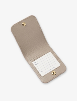 ASPINAL OF LONDON: Travel Leather Luggage Tag