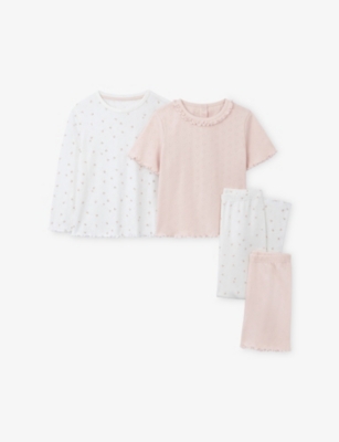 The Little White Company: Floral Cotton Pyjama Set of Two