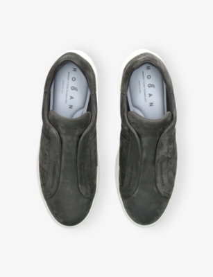 HOGAN: Fascia Slip-On Suede Trainers
