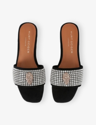 KURT GEIGER LONDON: Kensington Woven Flat Sandals