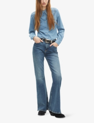 THE KOOPLES: Long-Sleeve Slim-Fit Denim Shirt