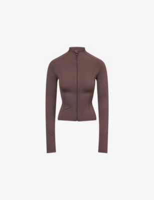SISTERLY TRIBE: Softsculpt Zip Jersey Jacket