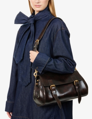 DRIES VAN NOTEN: Leather Satchel
