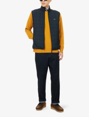 Finisterre Mens Black Firecrest Quilted Shell Gilet Xl In Black