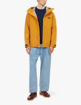 Finisterre Mens Buckwheat Skybird Waterproof Shell Jacket In Yellow