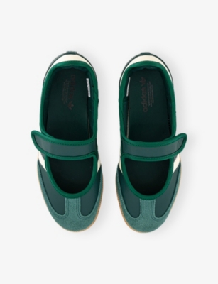 Adidas Originals Samba Jane Three-stripe Sneakers In Green