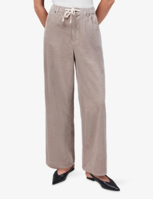RO&ZO: Barrel Tie-Waist Cord Trousers