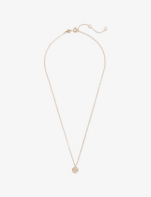 Tory Burch Womens Tory Gold Kira 18ct Yellow-gold Plated Sterling-silver Pendant Necklace In Gold