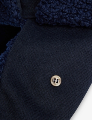 RASSVET: Textured Woven Trapper Hat