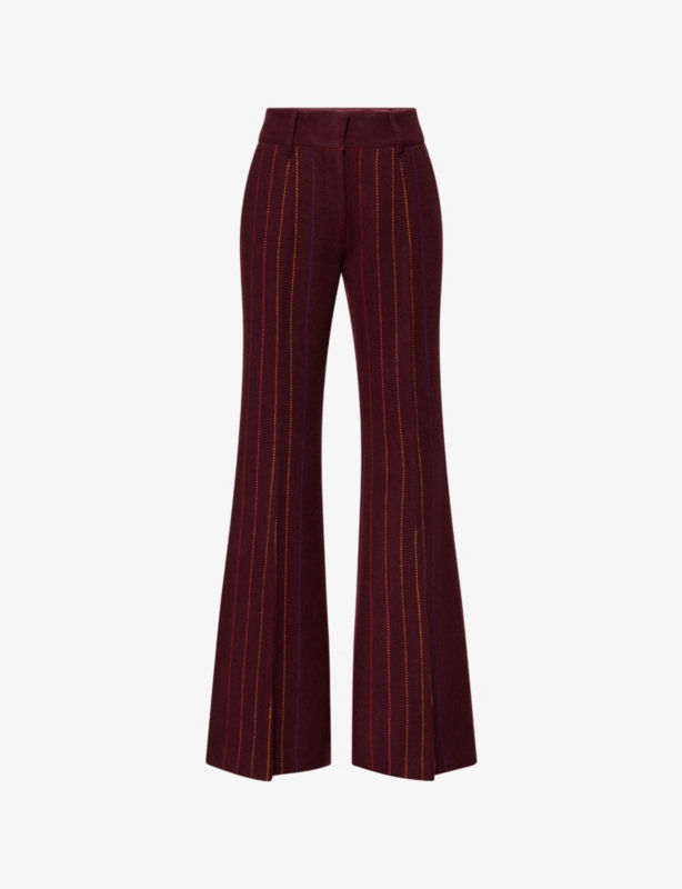 Rhein Stripe Cashmere-Blend Trousers