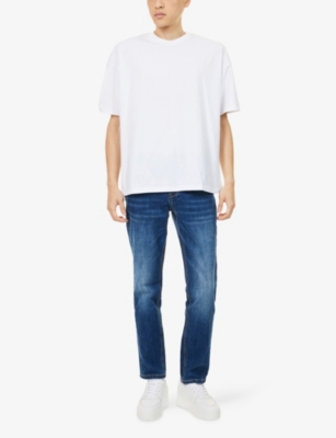 Arne Mens White Essential Relaxed-fit Cotton-jersey T-shirt Xs In White