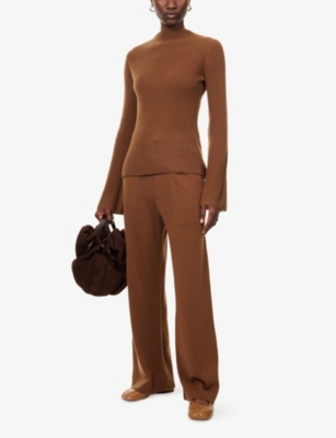 LE KASHA: Utah Ribbed Cashmere Knitted Top