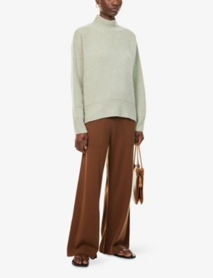 Le Kasha Womens Sauge Nantes High-neck Cashmere Jumper In Neutral