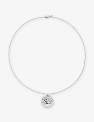 Monica Vinader Womens Sagittarius Zodiac Sterling-silver Pendant Necklac In Silver
