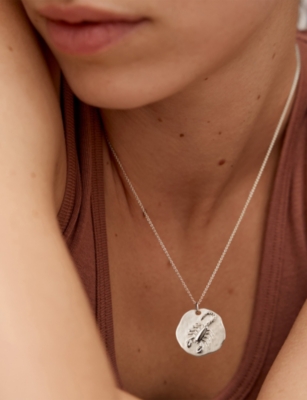 Monica Vinader Womens Scorpio Zodiac Sterling-silver Pendant Necklac In Silver