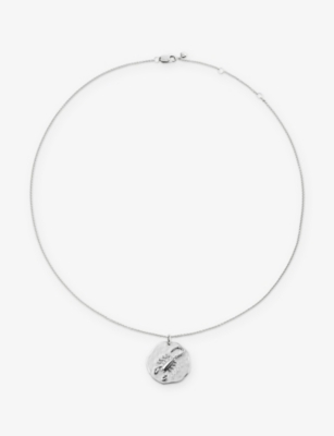Monica Vinader Womens Scorpio Zodiac Sterling-silver Pendant Necklac In Silver
