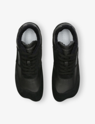 MM6: Anatomic Leather and Suede Low-Top Trainers