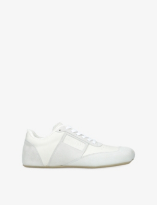 MM6: Anatomic Leather and Suede Low-Top Trainers