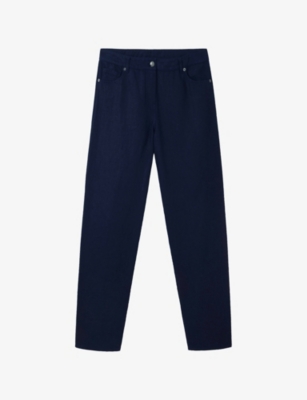 Womens The White Company Tapered Brompton Linen Trousers