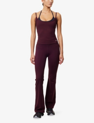 We Are Tala Omens Dayflex Double-layer Jersey Vest Top Fig In Multi