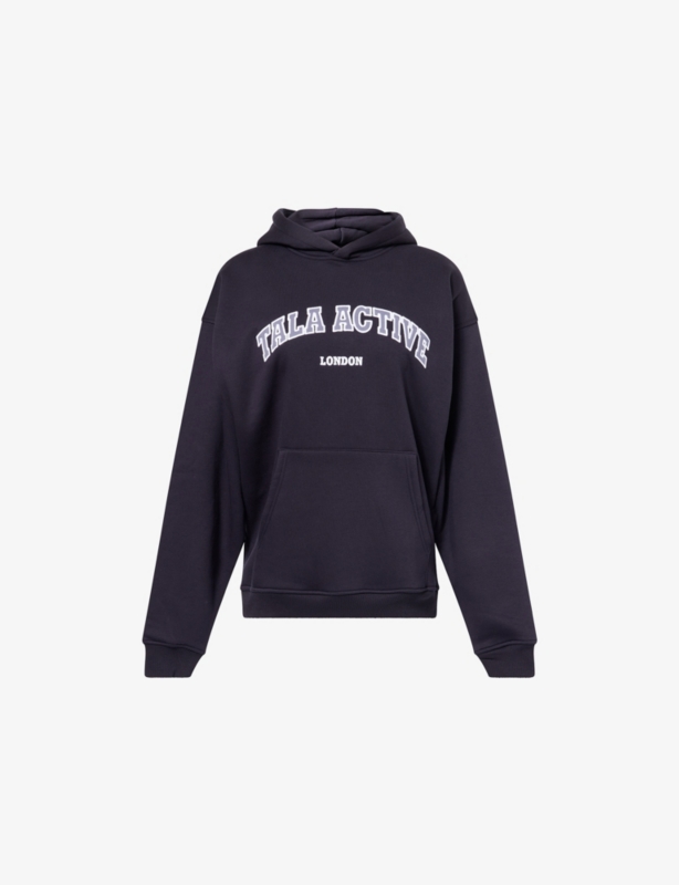 Active Applique Cotton-Blend Hoody