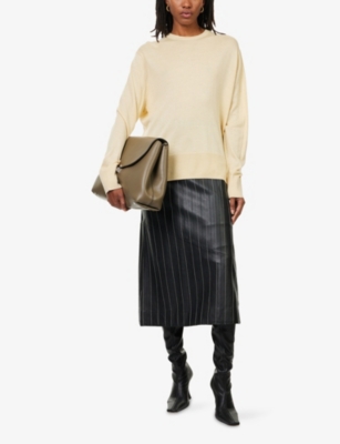 TOTEME: Round-Neck Long-Sleeves Wool And Silk Jumper