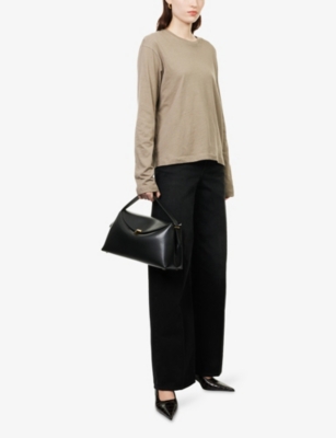 TOTEME: High-Rise Wide-Leg Denim Jeans