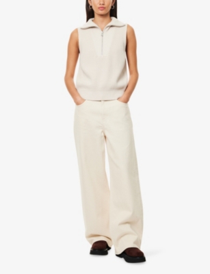 VARLEY: Amina High-Neck Knitted Vest