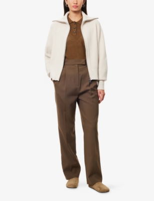 VARLEY: Enrico High-Neck Knitted Jacket