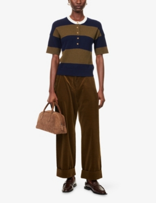 ME AND EM: Clever Cord Straight-Leg Cotton Trousers