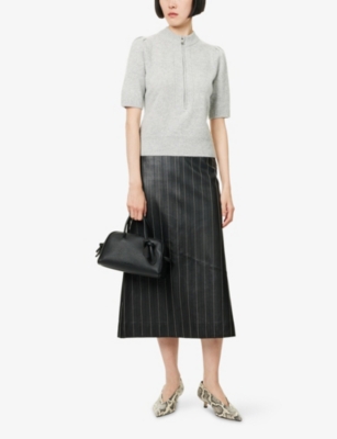 ME AND EM: Short-Sleeve Knitted Cashmere T-Shirt