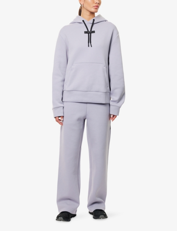 Focus Tech Straight-Leg Stretch-Cotton Blend Jogging Bottoms