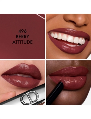 Dior Berry Attitude Rouge  On Stage Shine Lipstick 2.2g