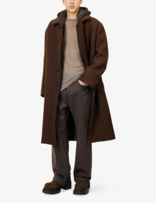Rick Owens Mens Ash Geth Wide-leg Denim Jeans In Gray