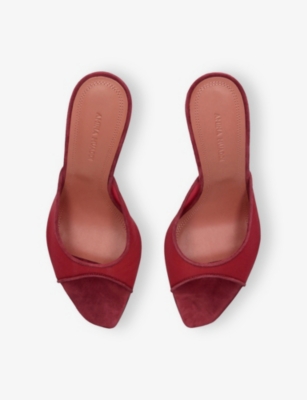 Amina Muaddi Women Alexa Mesh Mules In Brown