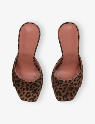 Amina Muaddi Leopard-print Lupita Sandals In Animal Print