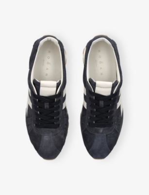 HOGAN: Allacciato H671 Slash Suede Trainers