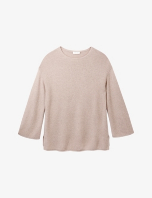 The White Company: Textured Stitch Wool-Blend Jumper