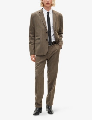 THE KOOPLES: Notched-Lapel Regular-Fit Striped Wool Jacket