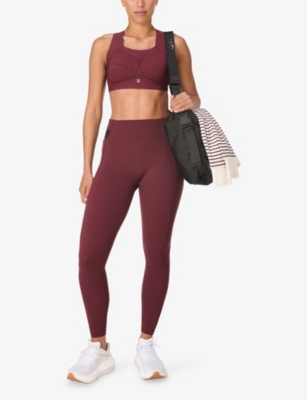 SWEATY BETTY: Runners 7/8 High-Rise Stretch-Jersey Leggings