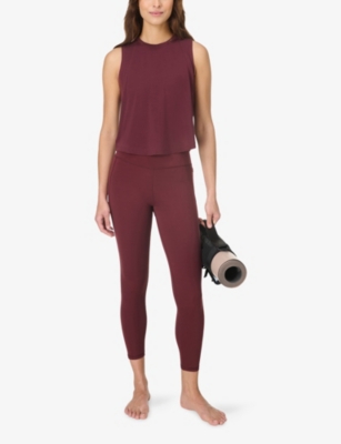 Sweaty Betty Womens Garnet Red Ultimate Studio Leggings Xs In Brown