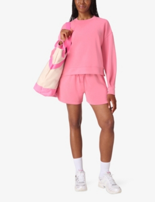 SWEATY BETTY: Sand Wash CloudWeight Round-Neck Stretch-Woven Sweatshirt