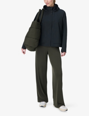 SWEATY BETTY: Motion Waterproof Cropped Woven Parka Jacket