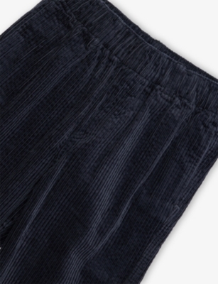 H&m Adorables Cotton Corduroy Trousers 2-10 Years Blue Dark In Blue