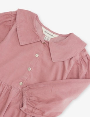 H&m Adorables Corduroy Sailor Dress 2-10 Years Pink Medium Dusty In Pink