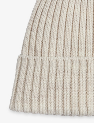 H&m Adorables Sid Knitted Wool Beanie Hat 2 Months - 12 Years Mole Dusty Light In Brown