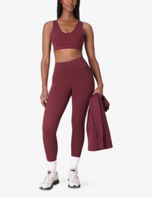 Sweaty Betty Womens Ultimate Studio Voop Performance Bra Garnet Red Xl In Red