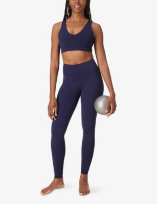 Sweaty Betty Womens Ultimate Studio Voop Performance Bra Midnight Navy Blue Xxl In Blue