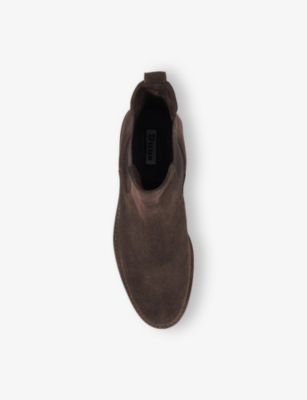 Dune Womens Brown Suede Poema Suede Chelsea Boots Eur 38/5 Uk In Brown