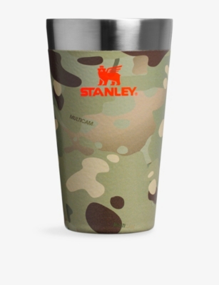 Stanley Multicam The Post Malone X  Stainless-steel Stacking Beer Pint Mug 0.47l In Green